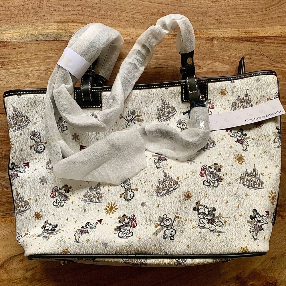 Dooney & Bourke Mickey and Minnie Holiday Tote Bag